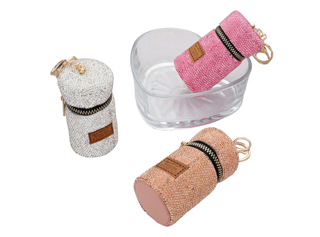 Bling Lipgloss Case Key Chain