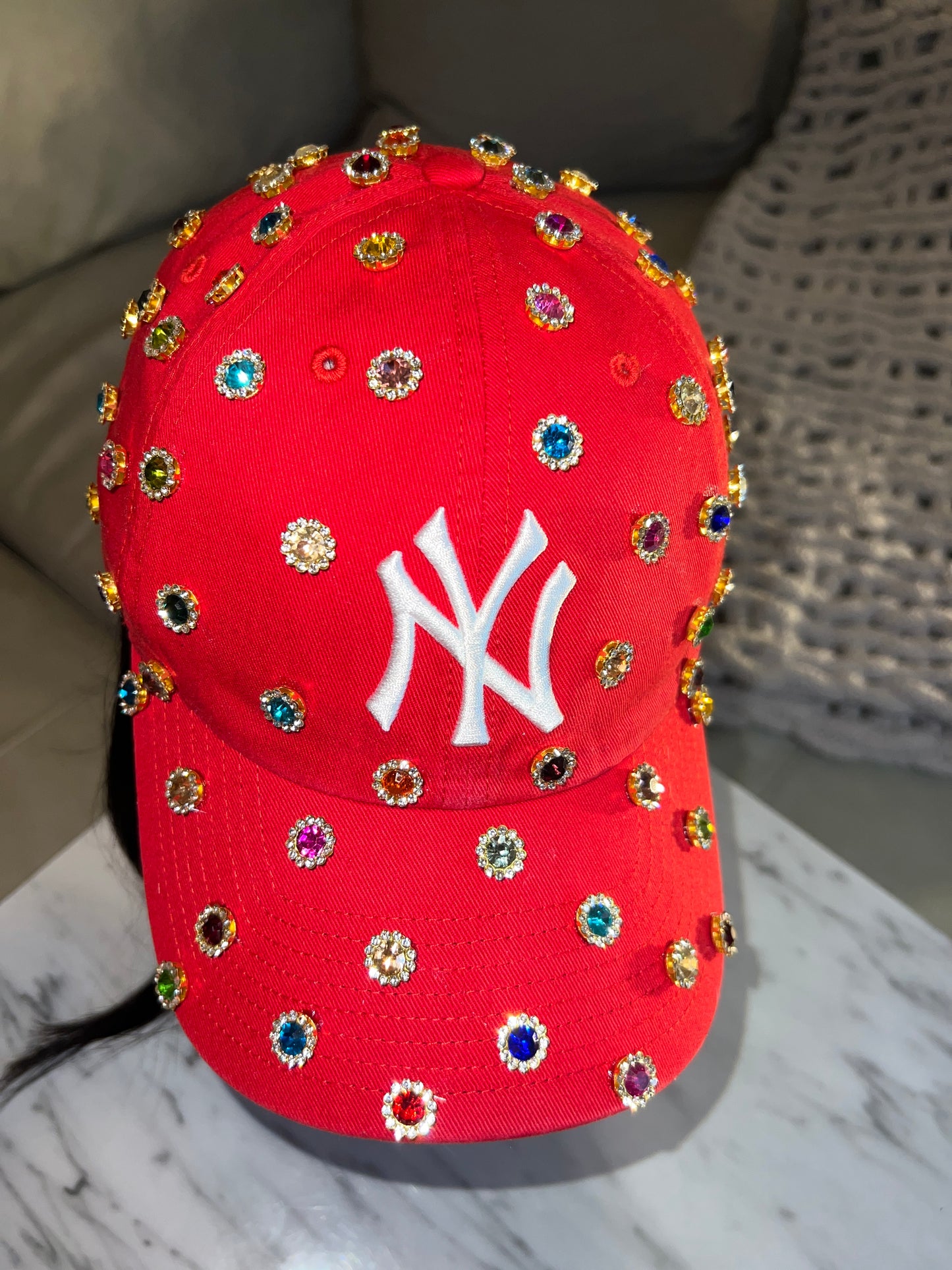 Rhinestone Snapback Hat