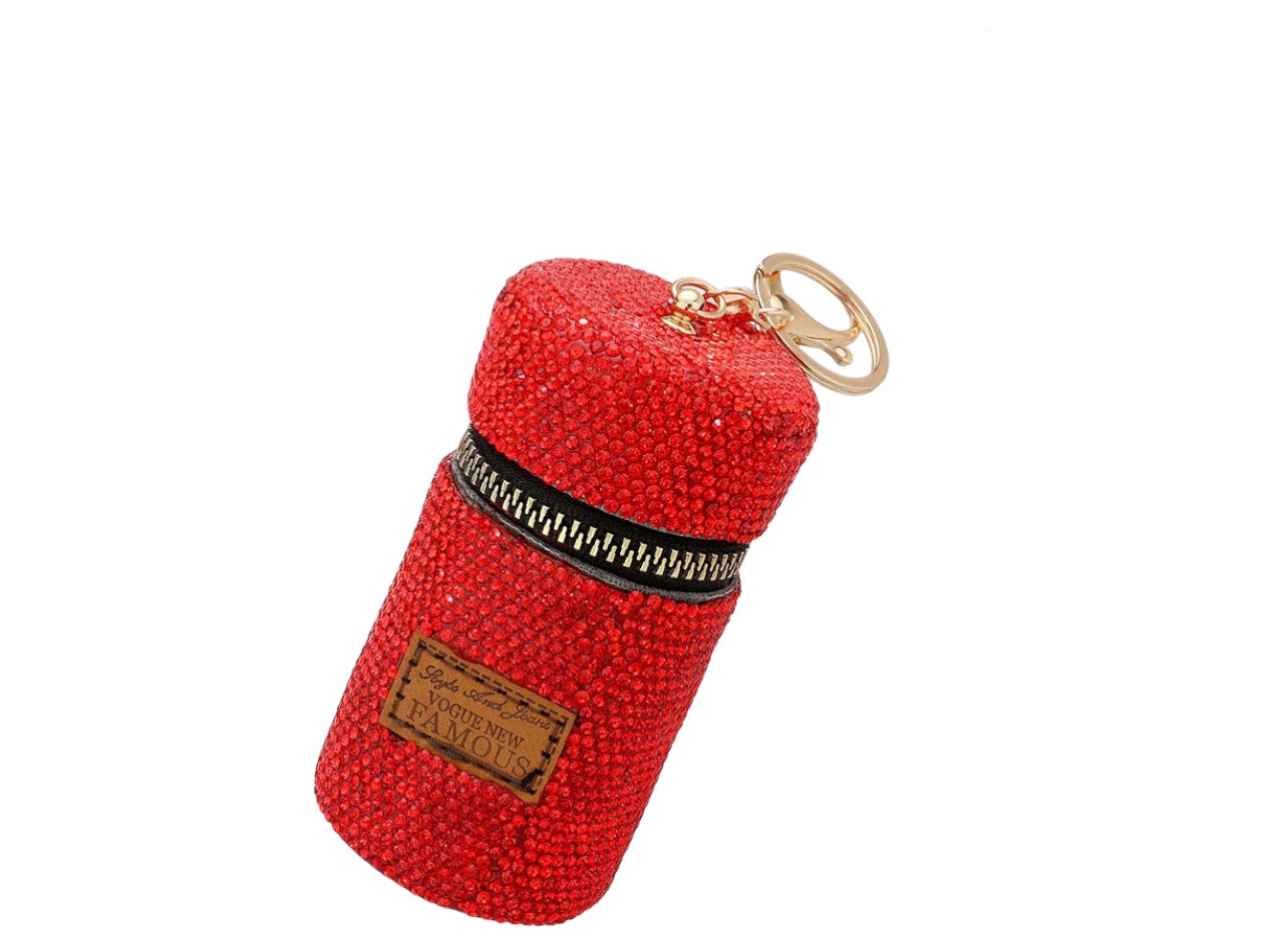 Bling Lipgloss Case Key Chain