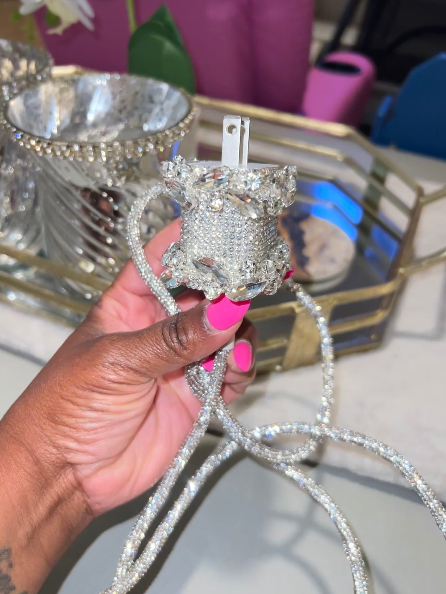 Bling C-Charger Port with Cord