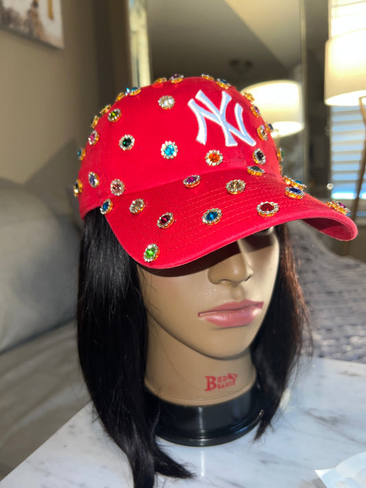 Rhinestone Snapback Hat
