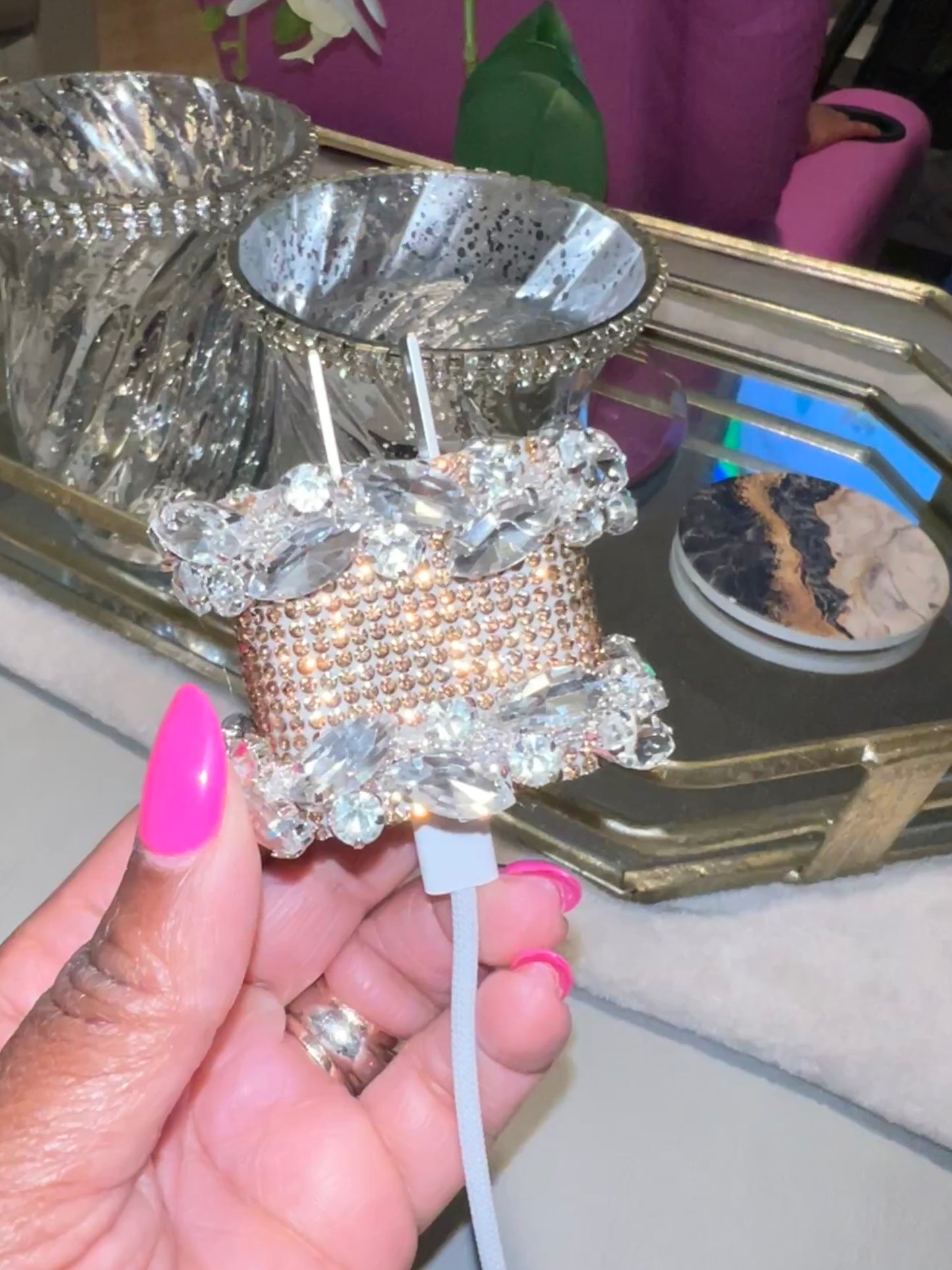 Bling C-Charger Port with Cord