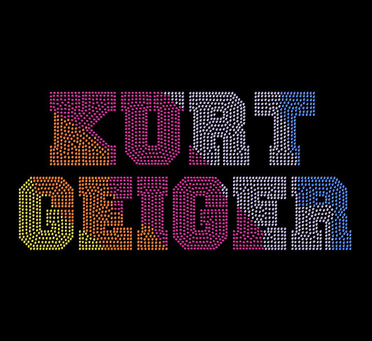 Kurt Geiger Rhinestone T-Shirt or Iron On