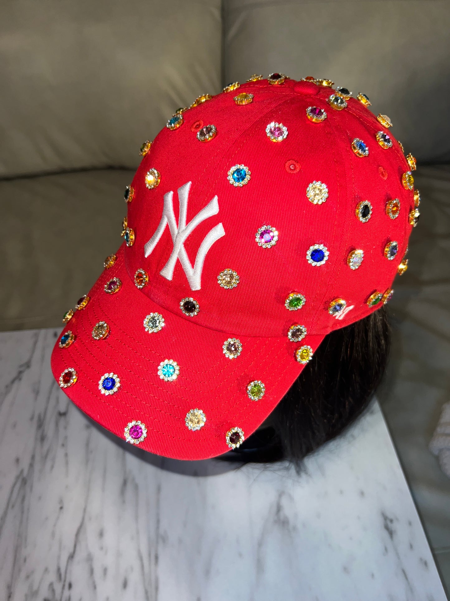 Rhinestone Snapback Hat